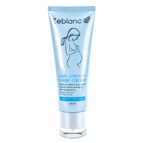 Zeblanc ครีมลดรอยแตกลาย ทาท้องลาย ป้องกันผิวแตกลาย เพื่อคนท้อง 120 กรัม